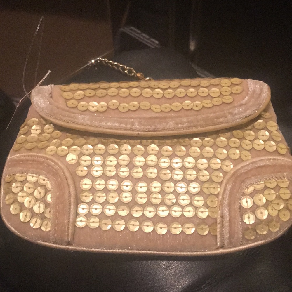 Brand New Liz Claiborne Gold mini Purse